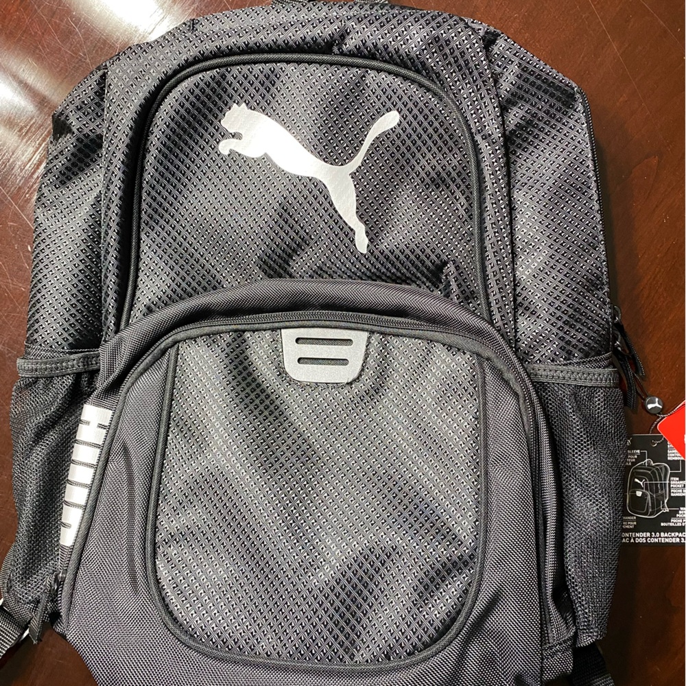 Puma Backpack Black/Silver *NEW*